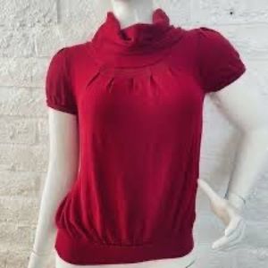 Banana Republic cowl neck sweater with tie neck accent